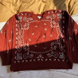 Madewell Bandana Sweater size S